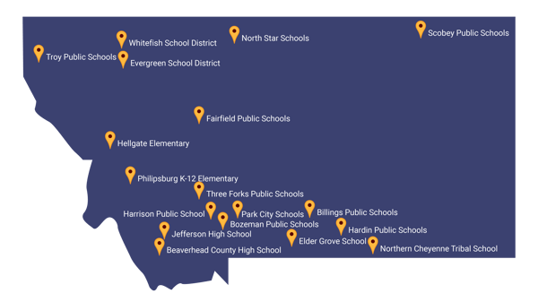 Montana Gaggle Customer Map